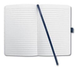 Sigel Exkluzivní zápisník "Jolie", tmavě modrá, 135 x 203 mm, linkovaný, 87 listů, tvrdé desky, JN205