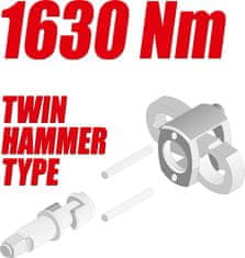YATO Utahovák pneumatický 3/4" 1630 Nm TWIN HAMMER