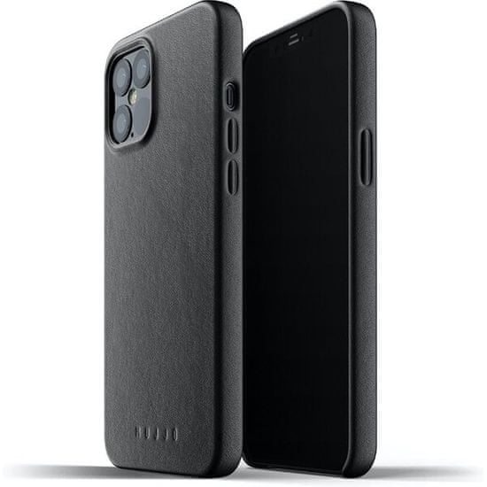 Mujjo Full Leather Case - kožený kryt na iPhone 12 Pro Max MUJJO-CL-009-BK, černý