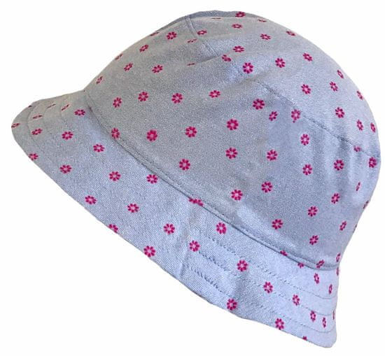 Yetty dívčí klobouček s růžovými kvítky LB 549