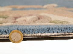 Flair Ručně všívaný kusový koberec Lotus premium Blue kruh 120x120 (průměr) kruh