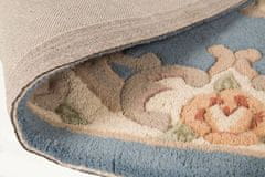 Flair Ručně všívaný kusový koberec Lotus premium Blue kruh 120x120 (průměr) kruh