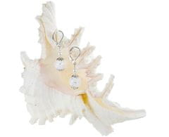 Lampglas Elegantní náušnice White Romance s ryzím stříbrem v perlách Lampglas EV1