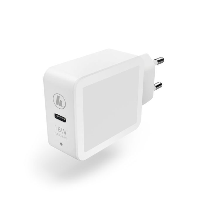 Levně Hama Rychlá USB nabíječka, USB-C, Quick Charge 3.0 / Power Delivery, 18 W, bílá - dárek