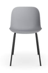 Danish Style Židle Filuet (SET 2ks), šedá/černá