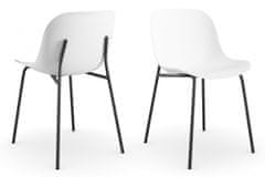 Danish Style Židle Filuet (SET 2ks), bílá/černá