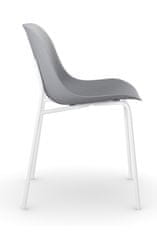 Danish Style Židle Filuet (SET 2ks), šedá/bílá