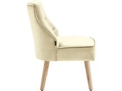 Danish Style Čalouněná židle Spoky (SET 2 ks), krémová