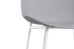 Danish Style Židle Filuet (SET 2ks), šedá/bílá
