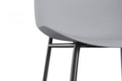 Danish Style Židle Filuet (SET 2ks), šedá/černá