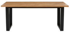 Danish Style Jídelní stůl Grebor, 180 cm, hnědá