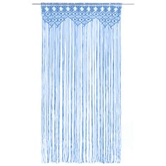 Petromila Macramé závěs modrý 140 x 240 cm bavlna