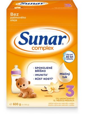 Sunar Complex 3 vanilka benefity mléka