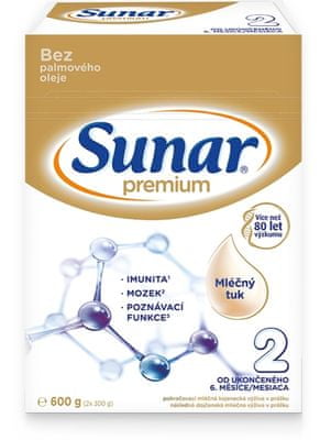 Sunar Premium 2 benefity mléka