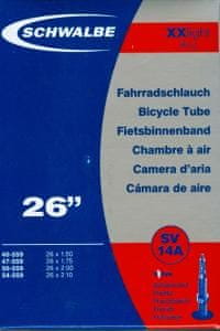 Schwalbe Duše XX light 26“ 95g (SV14A) (26x1.5-2.1) Set 2ks