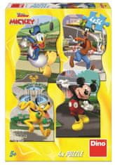 Dino Mickey ve městě puzzle 4x54 dílků