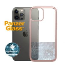 PanzerGlass ClearCase Antibacterial pro Apple iPhone 12 Pro Max (růžový - Rose Gold) 0275