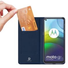Dux Ducis Skin Pro knížkové kožené pouzdro na Motorola Moto G9 Power, modré