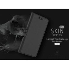 Dux Ducis Skin Pro knížkové kožené pouzdro na Huawei P Smart 2020, černé
