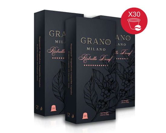 Grano Milano Káva DECAFFEINATO 3x10 kapslí