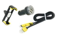 Bottari Nabíječka USB s kabelem a držákem 3ks kit POWER AND GO CAR KIT
