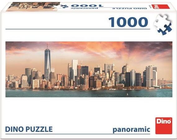 Dino Manhattan za soumraku panoramic 1000 dílků