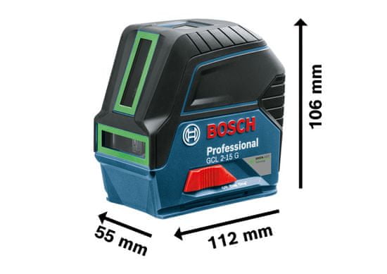 BOSH Professional GCL 2-15 G + RM 1 kombinovaný laser (0.601.066.J00)<