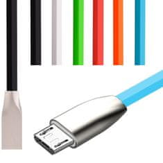 W-STAR W-star Kabel USB / USB micro, silikonový, 2,4A Premium, bílá 1m, KBSMCRWH1