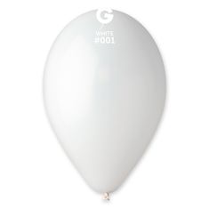 Gemar Balónek 33cm/13" #001 bílý ( 100ks/bal)