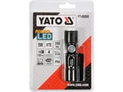 YATO Svítilna LED XT-E CREE 5W USB, 350 lm, Li-ion