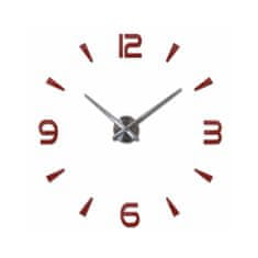 Daklos Velké nalepovací 3D nástěnné analogové hodiny - 4 čísla - fialové