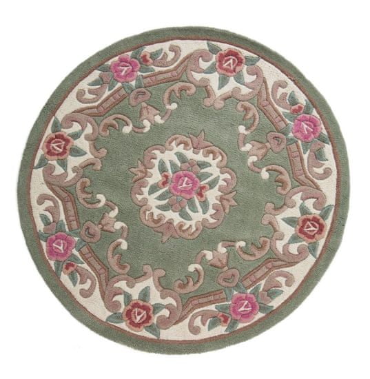 Flair Ručně všívaný kusový koberec Lotus premium Green kruh