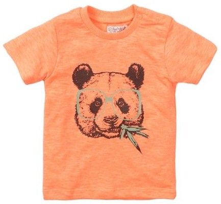 Dirkje chlapecké tričko Neon panda VD0222 80 oranžová