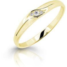 Cutie Jewellery Něžný zásnubní prsten ze žlutého zlata Z6815–2844-10-X-1 (Obvod 54 mm)