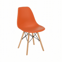 ATAN Židle CINKLA 3 NEW - oranžová / buk
