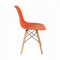 ATAN Židle CINKLA 3 NEW - oranžová / buk