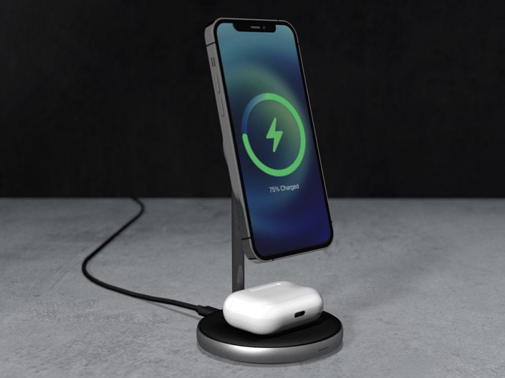 Epico Magnetic 2in1 Wireless Charger (MagSafe compatible) 15W/10W/7,5W + 18W QC 9915111300032