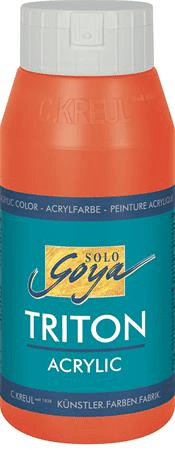 KREUL Akrylová barva "TRITON SOLO GOYA", červená, 750 ml