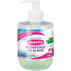 SANITIZ Dezinfekční gel na ruce / dezinfekce 300ml - parfém máta / obsahuje Aloe Vera
