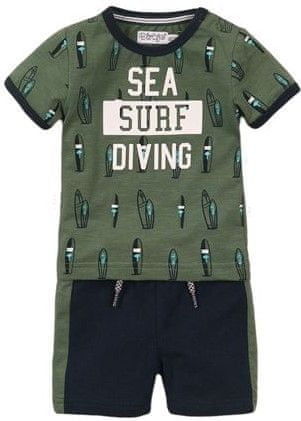 Dirkje chlapecký set tričko a kraťasy Sea, Surf, Diving VD0644 zelená 74