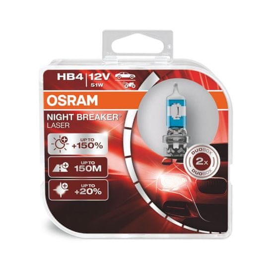 Osram HB4 Night Breaker Laser +150% BOX 2ks