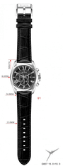 Slava Time Pánské masivní hodinky SLAVA s černým ciferníkem SLAVA 10154