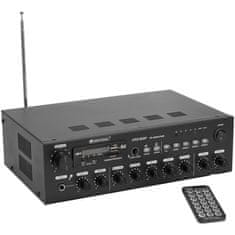 Omnitronic CPZ-60P PA, 100V 4-zónový mixážní zesilovač, 60W, BT/MP3/FM