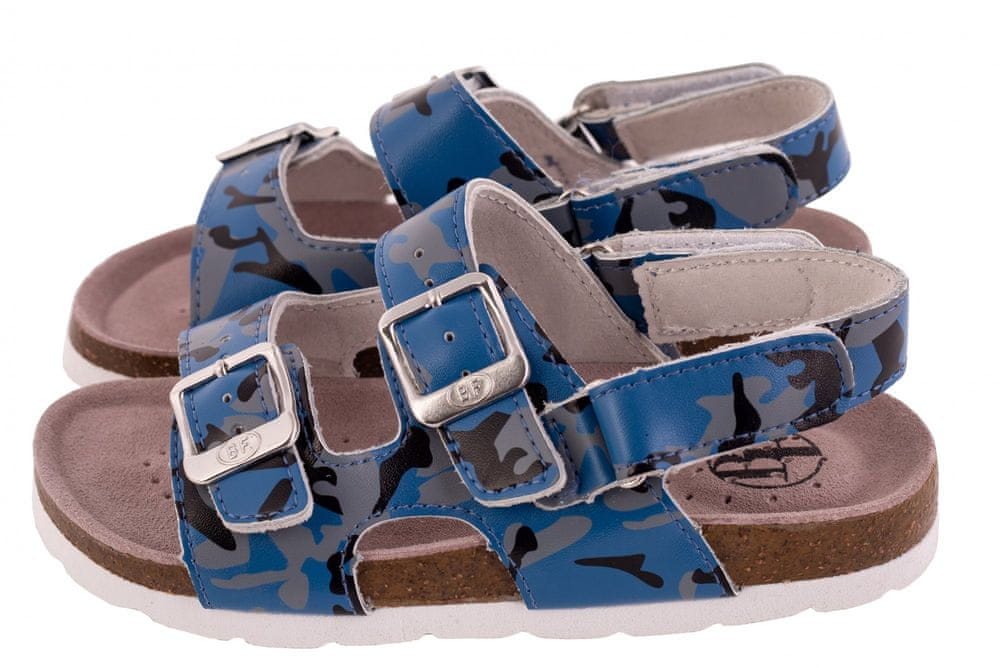 Levně BF chlapecké celokožené sandálky BA5251117 31 modrá