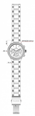 Slava Time Dámské stříbrno-bílé hodinky SLAVA s krystaly SWAROVSKI SLAVA 10178