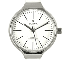 Slava Time Dámské elegantní hodinky s úzkým páskem SLAVA v bílé barvě SLAVA 10099
