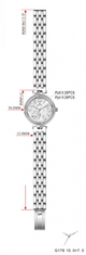 Slava Time Dámské stříbrné hodinky SLAVA s perleťovým ciferníkem SLAVA 10140