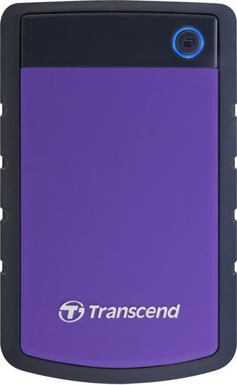 Transcend StoreJet 25H3P Slim 4TB, černá/fialová (TS4TSJ25H3P)