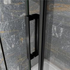 H K Posuvné sprchové dveře DIAMOND BLACK 116- 120x200 cm L/P varianta