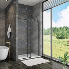 H K Posuvné sprchové dveře DIAMOND BLACK 116- 120x200 cm L/P varianta